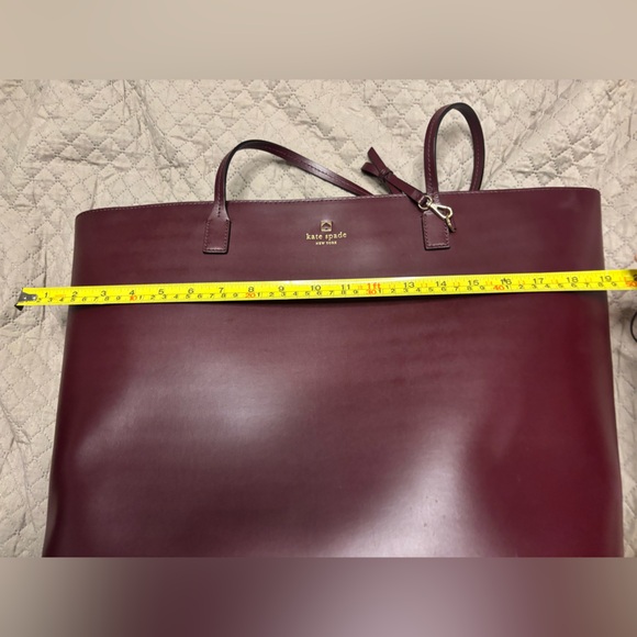 Large Merlot Kate Spade Purse - Picture 9 of 16
